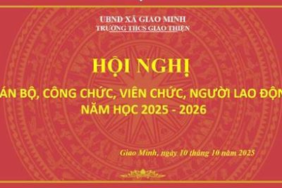 Hội nghị cán bộ, công chức, viên chức và người lao động năm học 2025 – 2026