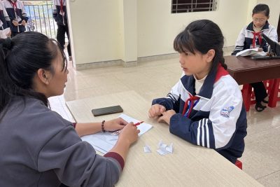 Trường THCS Giao Thiện Tổ chức thi cuối kì môn Tiếng Anh có phần thi nói – Giải pháp đổi mới kiểm tra, đánh giá theo định hướng phát triển năng lực